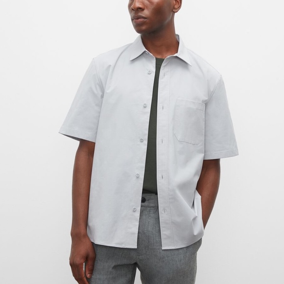 Short Sleeve Ripstop Shirt - New With Tags - NEVER WORN - Grey